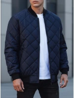 Pánská prošívaná bunda bomber tmavě modrá TX2217 Pánská prošívaná bunda bomber tmavě modrá TX2217