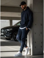 Pánské tmavě modré tepláky Dstreet UX2707 Pánské tmavě modré tepláky Dstreet UX2707