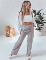 Dámské ležérní kalhoty s širokými nohavicemi BOHO DAY šedé FashionStreet UY2650