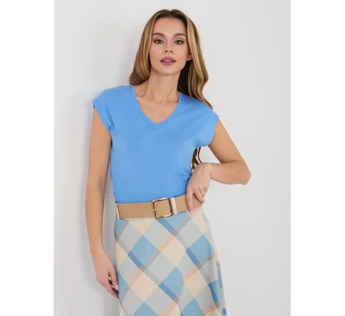 T shirt D12041AH02570C niebieski