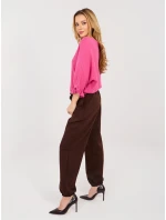 Kalhoty IT SP 22197.61 tmavě hnědé