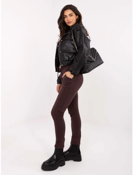 Tepláky RV DR 3589.05X tmavě hnědé