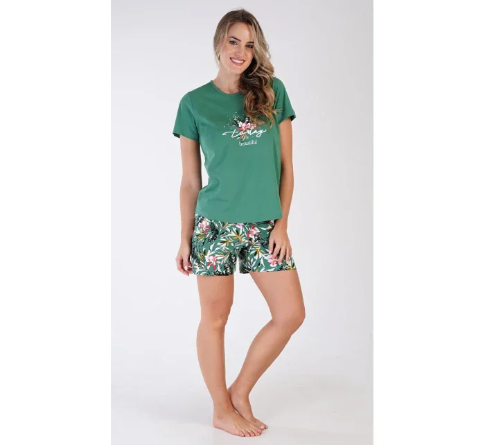 Dámské pyžamo šortky model 19903034 - Vienetta Dámské pyžamo šortky model 19903034 - Vienetta