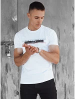 FashionStreet pánské bílé tričko RX5556 FashionStreet pánské bílé tričko RX5556