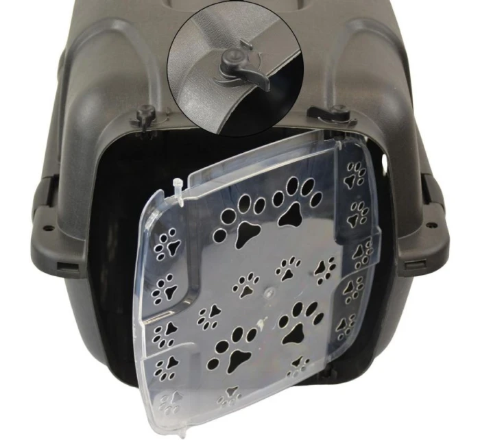 PŘEPRAVKA NA ZVÍŘATA O ROZMĚRECH 48X32X30 CM - ČERNÁ