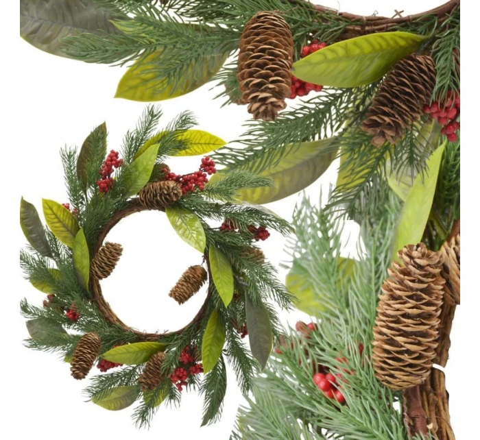 SLAVNOSTNÍ DEKORATIVNÍ GIRLANDA PU ZDOBENÁ 43CM