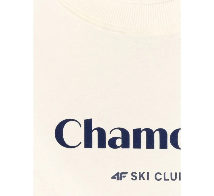 Dámské volné tričko s potiskem 4F 4FRAW25TTSHF3409-12S