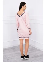 Šaty s výstřihem Paris powder pink Šaty s výstřihem Paris powder pink