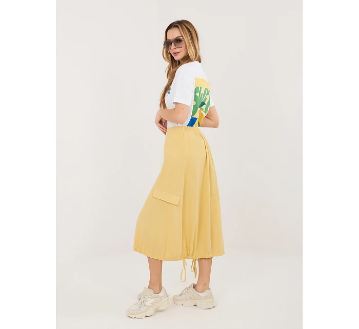 Spódnica IT SD model 22042590 jasny żółty - FPrice