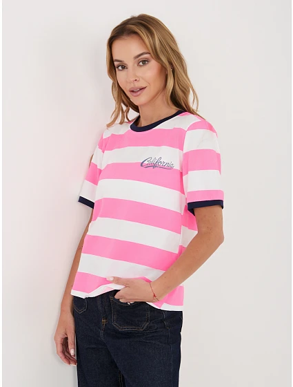 T shirt IT TS model 22089543 fluo różowy - FPrice T shirt IT TS model 22089543 fluo różowy - FPrice