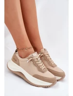 Dámské semišové tenisky na platformě Big Star RR274A345 HI-POLY SYSTEM Tmavě béžové Dámské semišové tenisky na platformě Big Star RR274A345 HI-POLY SYSTEM Tmavě béžové