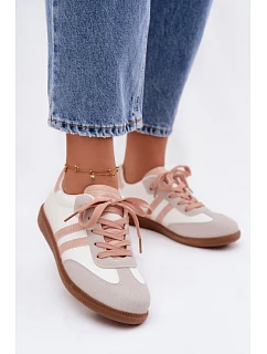 Dámské nízké tenisky Bílá-Růžová Loredis