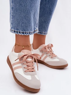 Dámské nízké tenisky Bílá-Růžová Loredis