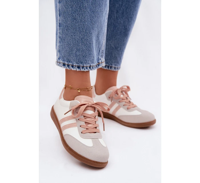 Dámské nízké tenisky Bílá-Růžová Loredis