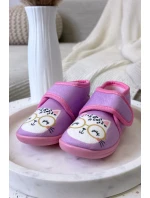 Dětské bačkory na suchý zip – fialové Katline Dětské bačkory na suchý zip – fialové Katline