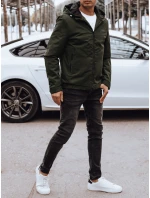 Pánská přechodná bunda s kapucí zelená FashionStreet TX4888