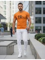 Pánské tričko Life on Wheels oranžové FashionStreet NX5016R