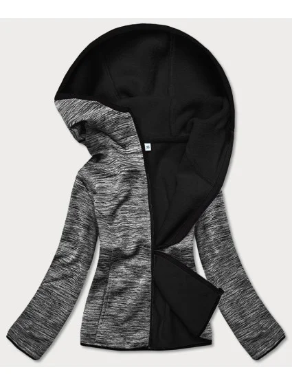 Šedá melanžová dámská mikina s model 17059087 - J.STYLE