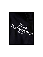 Mikina Peak Performance Jr Original Hood, černá Mikina Peak Performance Jr Original Hood, černá