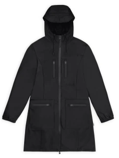 Dámská bunda Rains mackintosh CARGO CURVE JACKET W3 12050 01 BLACK