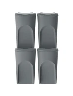 Odpadkové koše 35 l SORTIBOX SET4 PACKY ŠEDÉHO KAMENE dětské