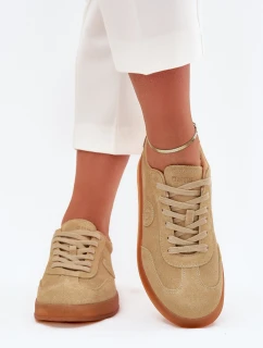 Dámské Semišové Sneakers Big Star model 21703182 HIPOLY SYSTEM Béžové - Big Star Shoes