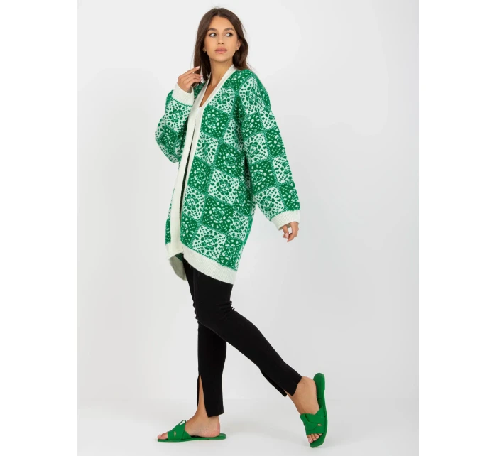 Dámský svetr LC SW model 17655253 bílý zelený - FPrice