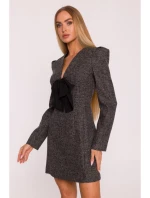 šaty s výstřihem do V černé model 21295846 - Moe šaty s výstřihem do V černé model 21295846 - Moe