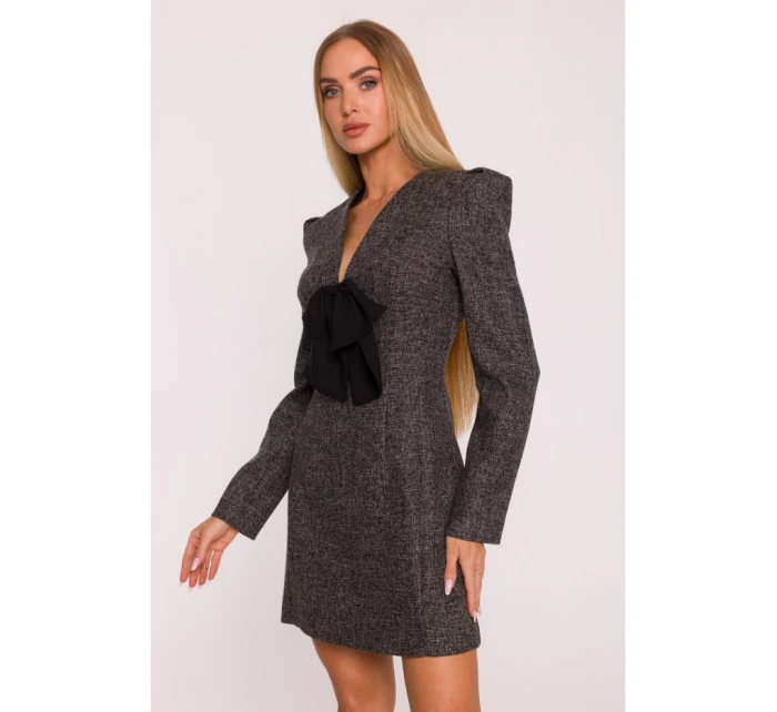 šaty s výstřihem do V černé model 21295846 - Moe šaty s výstřihem do V černé model 21295846 - Moe