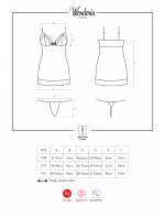 Košilka model 21311687 chemise - Obsessive Košilka model 21311687 chemise - Obsessive