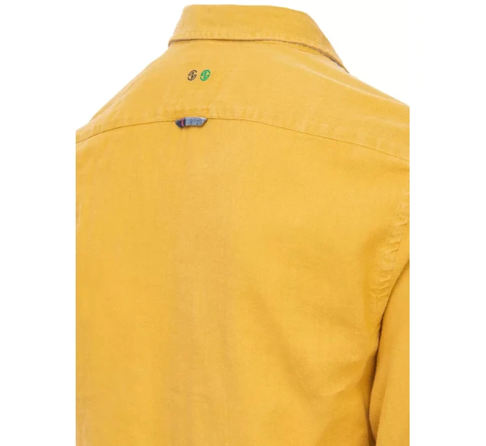 Pánská hořčicová košile FashionStreet DX2379
