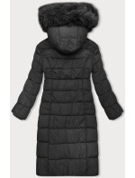Dámská zimní bunda v grafitové barvě s kapucí J Style (16M9126-105)