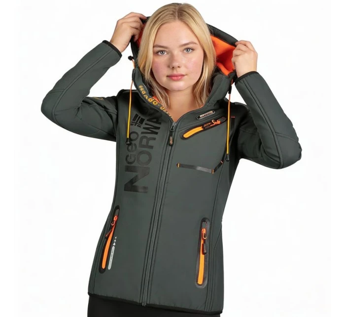A EO DB 007 W šedá / oranžová softshellová bunda model 21182386 - Geographical Norway