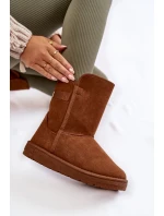 Dámské vysoké boty do sněhu Big Star KK274616 hnědé Dámské vysoké boty do sněhu Big Star KK274616 hnědé