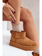 Sněhule se zdobením na platformě Big Star OO274A104 Camel Sněhule se zdobením na platformě Big Star OO274A104 Camel