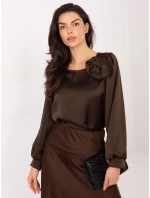 Bluzka MI BZ model 21795561 ciemny brązowy - FPrice Bluzka MI BZ model 21795561 ciemny brązowy - FPrice