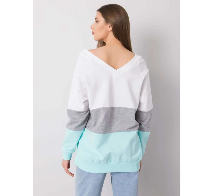 Mikina RV BL 5972.07 bílá šedá