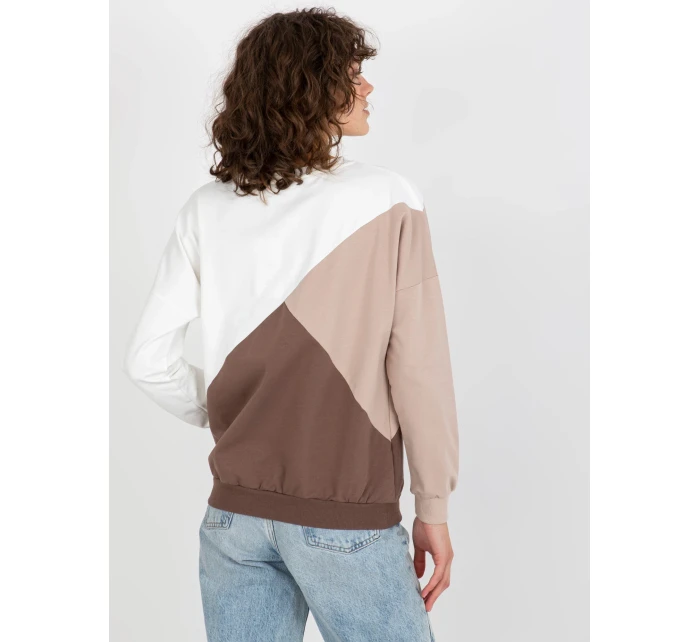 Mikina RV BL 8463.41P bílo-hnědá