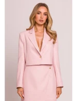 M853 Oříznuté sako - broskvové