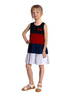Yoclub Letní dívčí šaty bez rukávů UDK-0009G-A100 Vícebarevné