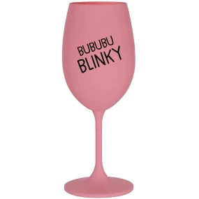 BUBUBUBLINKY - ružový pohár na víno 350 ml BUBUBUBLINKY - ružový pohár na víno 350 ml