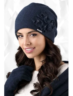 Dámská čepice model 163338 tmavě modrá - Kamea