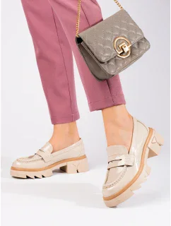 Trendy dámské hnědé mokasíny