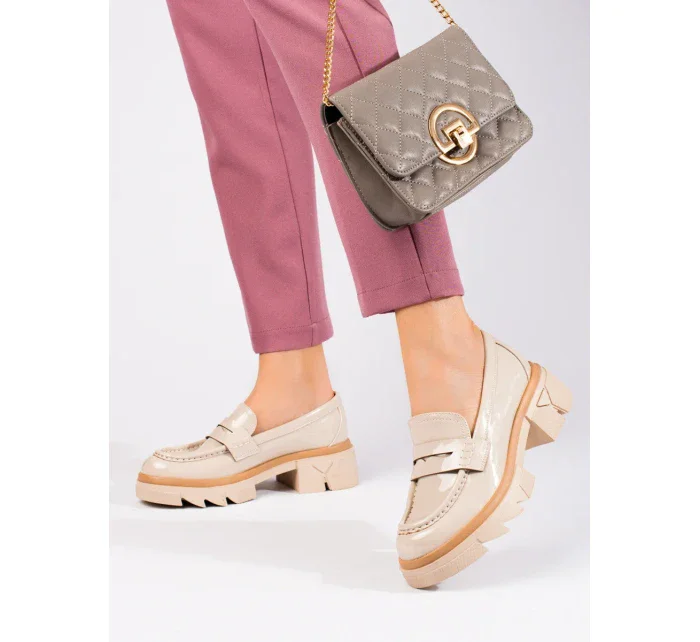 Trendy dámské hnědé mokasíny Trendy dámské hnědé mokasíny