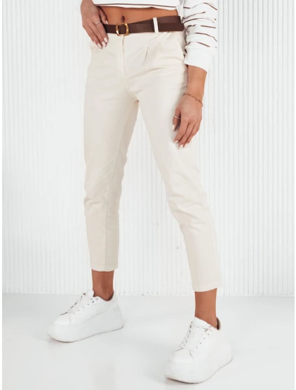 Dámské kalhoty CHITRAS ecru chinos FashionStreet UY1884