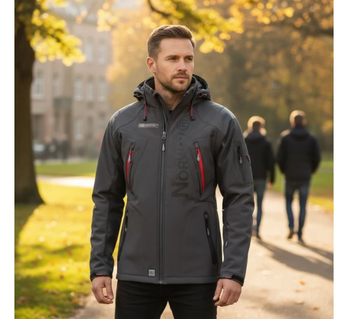 Geographical Norway Techno DB MEN 056 WU1060H/GN-DARK GREY softshellová bunda