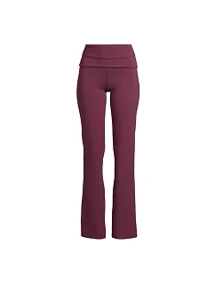 Dámské kalhoty CASALL Sublime Folded Flare Pants, barva bordová