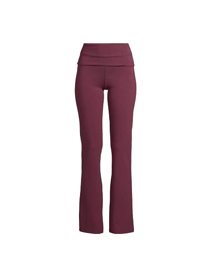 Dámské kalhoty CASALL Sublime Folded Flare Pants, barva bordová Dámské kalhoty CASALL Sublime Folded Flare Pants, barva bordová