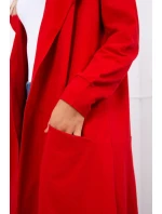Pláštěnka s kapucí oversize červená
