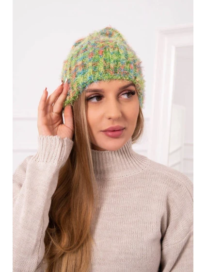 Dámská čepice zelená model 18751427 - K-Fashion Dámská čepice zelená model 18751427 - K-Fashion